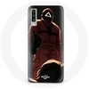 Image de Coque pour Samsung Galaxy A70 Squid Game Soldat Rouge avec Masque Triangle