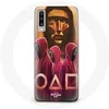 Image de Coque pour Samsung Galaxy A50 Squid Game Masques Triangle carré et Cercle dessin