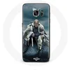 Image de Coque pour Samsung Galaxy S6 Vikings Série Saison 6 Ragnar Lothbrok logo V Epée Gris Fond Brouillard