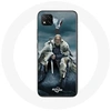 Image de Coque pour Xiaomi Redmi 9C Vikings Série Saison 6 Ragnar Lothbrok logo V Epée Gris Fond Brouillard