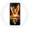 Image de Coque pour Xiaomi Redmi 9C Vikings Série Saison 6 logo V Epée de Feu Fond Noir