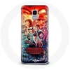 Image de Coque pour Samsung Galaxy J6 2018 Stranger Things Teaser Saison 4 Affiche Personnages Art