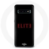 Image de Coque pour Samsung Galaxy S10 Elite Saison 5 Logo Rouge Fond Noir
