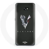 Image de Coque pour Samsung Galaxy A3 2016 Vikings Série Saison 6 logo V Epée Gris Fond Noir
