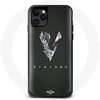 Image de Coque pour Iphone 11 Pro Max Vikings Série Saison 6 logo V Epée Gris Fond Noir