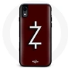 Image de Coque pour Iphone XS Max Ozark Saison 4 Logo Z Blanc Fond Rouge