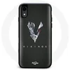 Image de Coque pour Iphone XS Max Vikings Série Saison 6 logo V Epée Gris Fond Noir