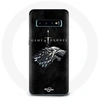Image de Coque pour Samsung Galaxy S10 Plus Game of Thrones Saison 8 Le Trône de Fer La maison Stark Logo L'hiver arrive