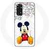 Image de Coque pour Xiaomi Redmi Note 11S Mickey Mouse Fleurs Cours