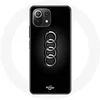 Image de Coque pour Xiaomi Mi 11 Lite Audi Logo cache moyeu fond noir