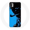 Image de Coque pour Xiaomi Poco M3 Pro Nike Logo Bleu et Noir