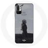 Image de Coque pour Xiaomi Redmi Note 10T 5G Game of Thrones Saison 8 Daenerys Targaryen feu et sang Le Trône de Fer Logo Gris