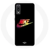 Image de Coque pour Samsung Galaxy A02 Nike Logo Couleur fond noir