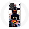 Image de Coque pour Samsung Galaxy A52 Formule 1 Max Verstappen Pilote automobile F1 noir rouge et jaune