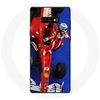 Image de Coque pour Samsung Galaxy Note 9 Formule 1 Fernando Alonso Pilote automobile F1 Rouge