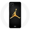 Image de Coque pour Samsung Galaxy A22 5G Air Michael Jordan Logo Jaune