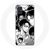 Image de Coque pour Samsung Galaxy A51 5G Attaque des Titans Manga Levi Ackerman