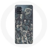 Image de Coque pour Samsung Galaxy A51 5G Game of Thrones Saison 8 Le Trône de Fer Affiche Personnages Fond Gris