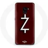 Image de Coque pour Samsung Galaxy A8 Plus Ozark Saison 4 Logo Z Blanc Fond Rouge