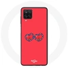 Image de Coque pour Samsung Galaxy A12 BTS Bangtan Sonyeondan BT21 TATA V Fond Rouge