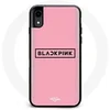 Image de Coque pour Iphone XS Blackpink Groupe de K-pop Logo Fond Rose