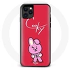 Image de Coque pour Iphone 13 BTS Bangtan Garçons BT21 Cooky Fond Rouge