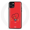 Image de Coque pour Iphone 12 BTS Bangtan Garçons BT21 TATA V Fond Rouge