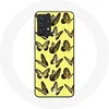 Image de Coque pour Samsung Galaxy A13 4G / A13 4G Lite Papillons Fond Jaune
