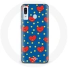 Image de Coque pour Samsung Galaxy A20e BTS Bangtan Garçons BT21 TATA de V Fond Bleu