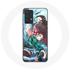 Image de Coque pour Samsung Galaxy A13 4G / A13 4G Lite Tanjiro et Nezuko Demon Slayer Kimetsu no Yaiba Anime