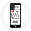 Image de Coque pour Samsung Galaxy A13 4G / A13 4G Lite Billet d'avion Istanbul Turquie