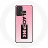 Image de Coque pour Samsung Galaxy A13 5G Blackpink Groupe de K-pop Logo Noir Rose Fond Rose