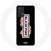 Image de Coque pour Samsung Galaxy A13 5G Blackpink Groupe de K-pop Logo Noir Rose Fond Noir