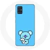 Image de Coque pour Samsung Galaxy A71 Bangtan BTS BT21 Koya RM Fond Bleu