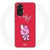 Image de Coque pour Xiaomi Redmi Note 11S BTS Bangtan Garçons BT21 Cooky Fond Rouge