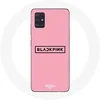 Image de Coque pour Samsung Galaxy A51 Blackpink Groupe de K-pop Logo Fond Rose