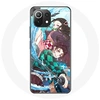 Image de Coque pour Xiaomi Mi 11 Lite Tanjiro et Nezuko Demon Slayer Kimetsu no Yaiba Anime