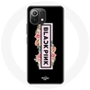Image de Coque pour Xiaomi Mi 11 Lite Blackpink Groupe de K-pop Logo Noir Rose Fond Noir