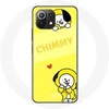 Image de Coque pour Xiaomi Mi 11 Lite BTS Bangtan BT21 Chimmy Jimin Fond Jaune
