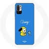 Image de Coque pour Xiaomi Redmi Note 10T 5G Bangtan BTS BT21 Chimmy Jimin Fond Bleu