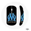 Image de Souris Sans Fil Logo Olympique de Marseille Fond Noir ()