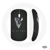 Image de Souris Sans Fil Vikings Série Saison 6 logo V Epée Gris Fond Noir ()