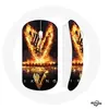 Image de Souris Sans Fil Vikings Série Saison 6 logo V Epée de Feu Fond Noir ()