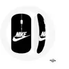 Image de Souris Sans Fil Nike Logo blanc fond Noir ()