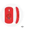 Image de Souris Sans Fil BTS Bangtan Garçons BT21 TATA V Fond Rouge ()