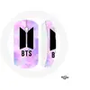 Image de Souris Sans Fil Bangtan Sonyeondan BTS Logo Fond Abstraite Violet Bleu Rose ()