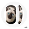 Image de Souris Sans Fil Chat Siamois Noir et blanc aux Yeux Bleus ()