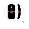 Image de Souris Sans Fil Blackpink in Your Area Fond Noir Logo Rose ()