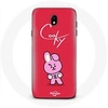 Image de Coque pour Samsung Galaxy J3 2017 BTS Bangtan Garçons BT21 Cooky Fond Rouge