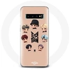 Image de Coque pour Samsung Galaxy S10 BTS TinyTAN Animation Affiche RM Jin Suga J-Hope Jimin V Et Jungkook